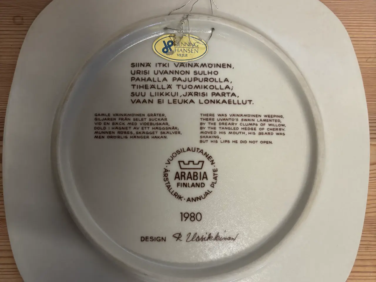 Billede 10 - Arabia årsplatte 1976-1981 (6 stk)
