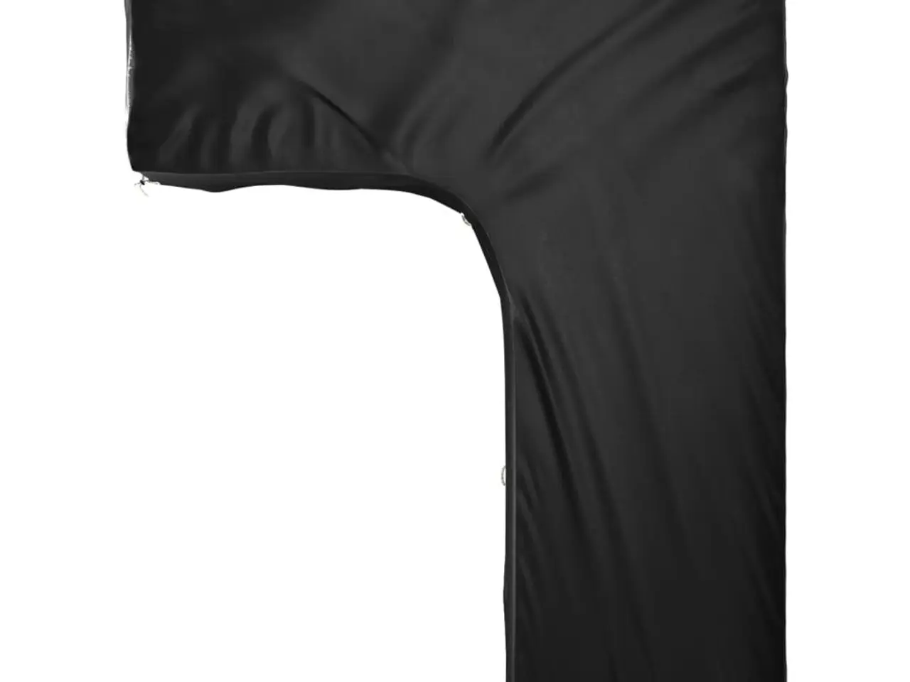 Billede 6 - L-formet havemøbelovertræk 210 × 260 × 80 cm - 16 øjer, sort