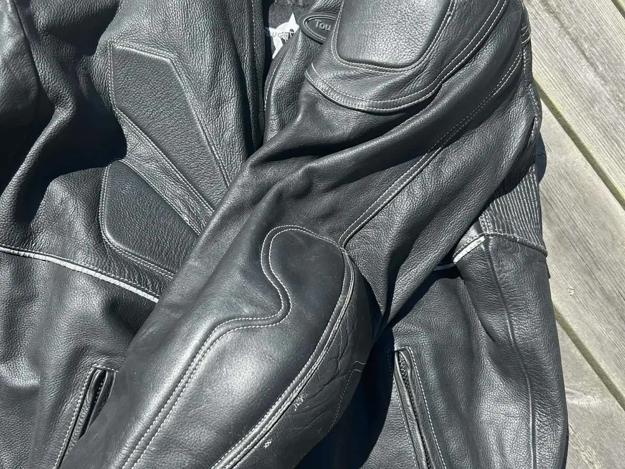 Billede 3 - Richa læder motorcykeljakke og bukser sæt sort