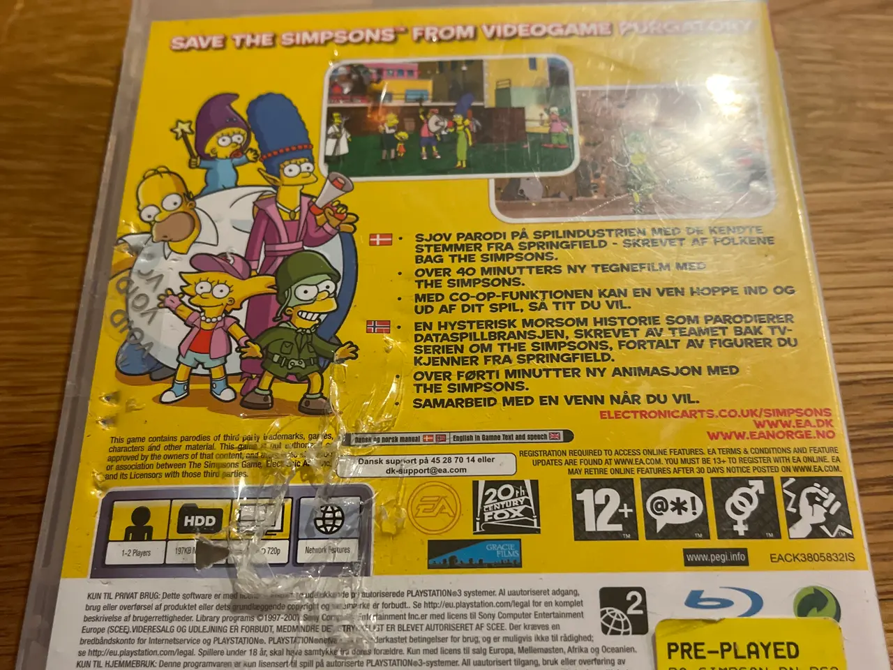 Billede 2 - PS3 dvd spil 2007 the simpsons game