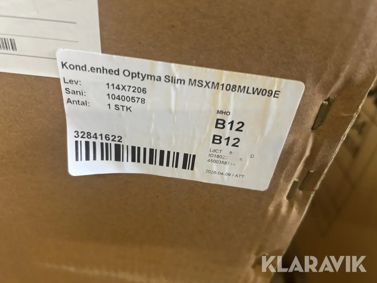 Billede 2 - Kondenseringsenhed Danfoss Optyma Slim MSXM108MLW09E