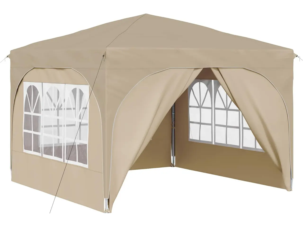 Billede 2 - Pop-up Festtelt 290 x 290 x 245 cm Cremefarvet