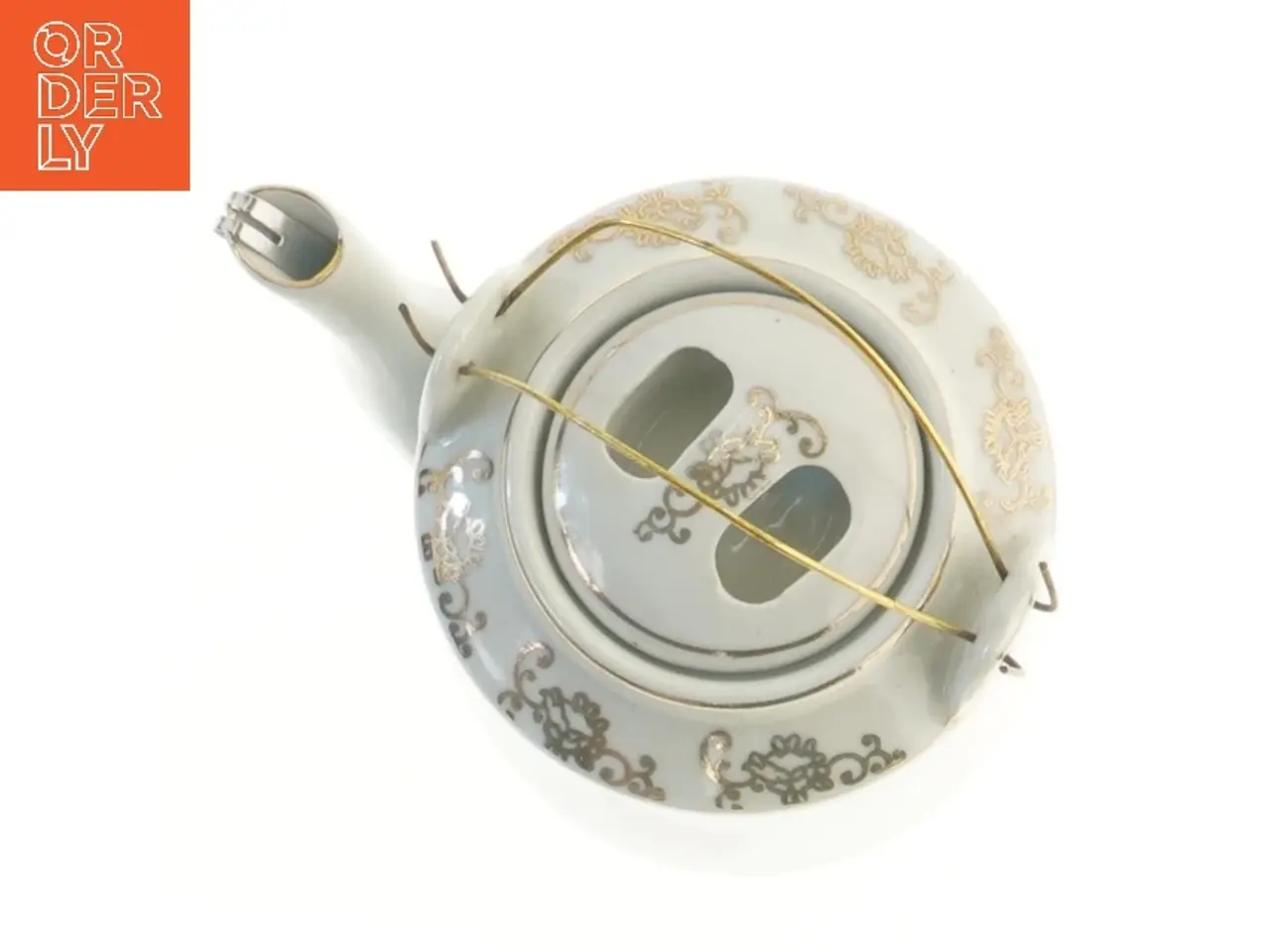 Billede 2 - Dekoreret porcelænskande (str. Ø 11x13 cm)