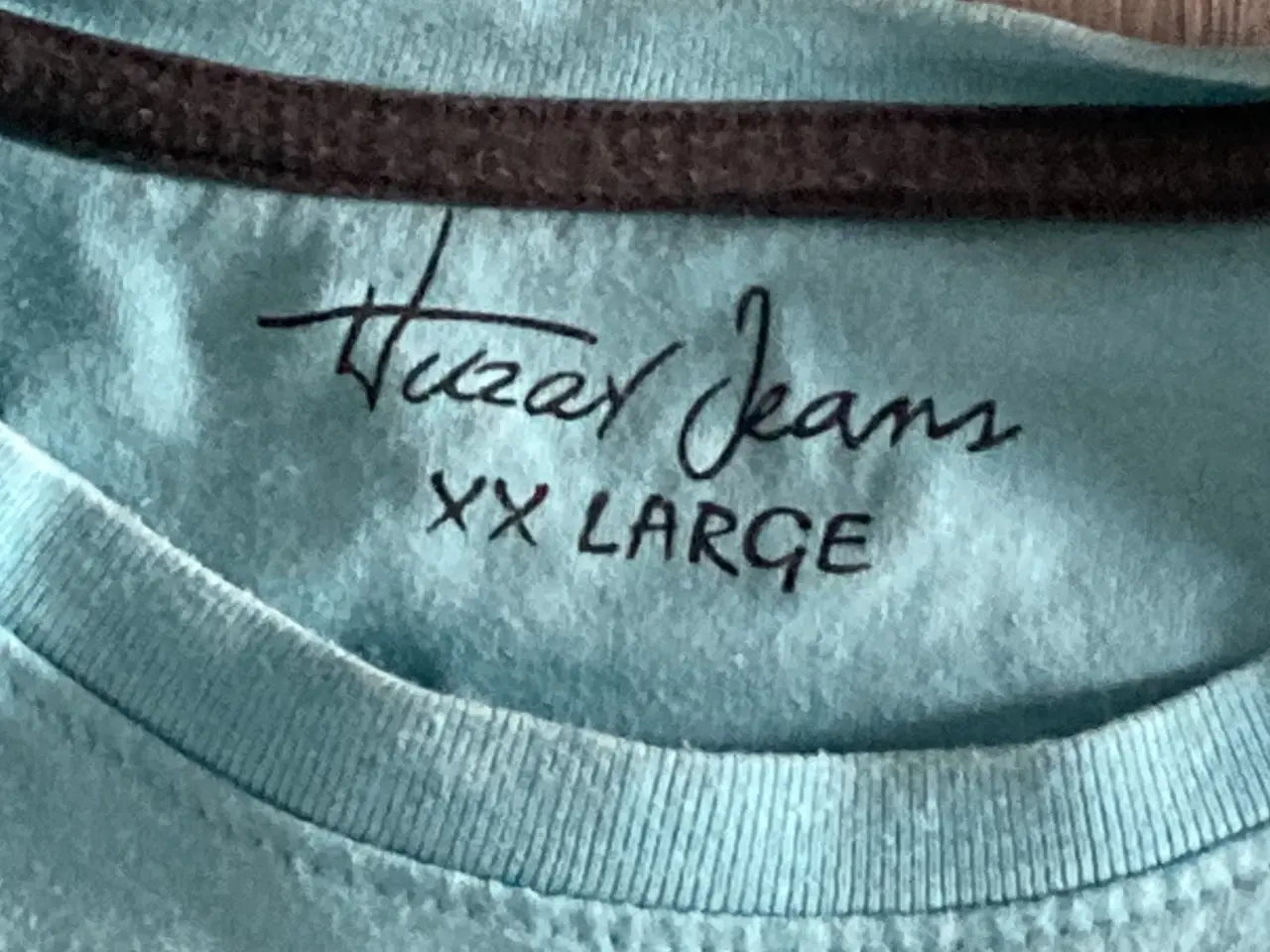 Billede 3 - Blå T-shirt str. XXL fra Huzar Jeans