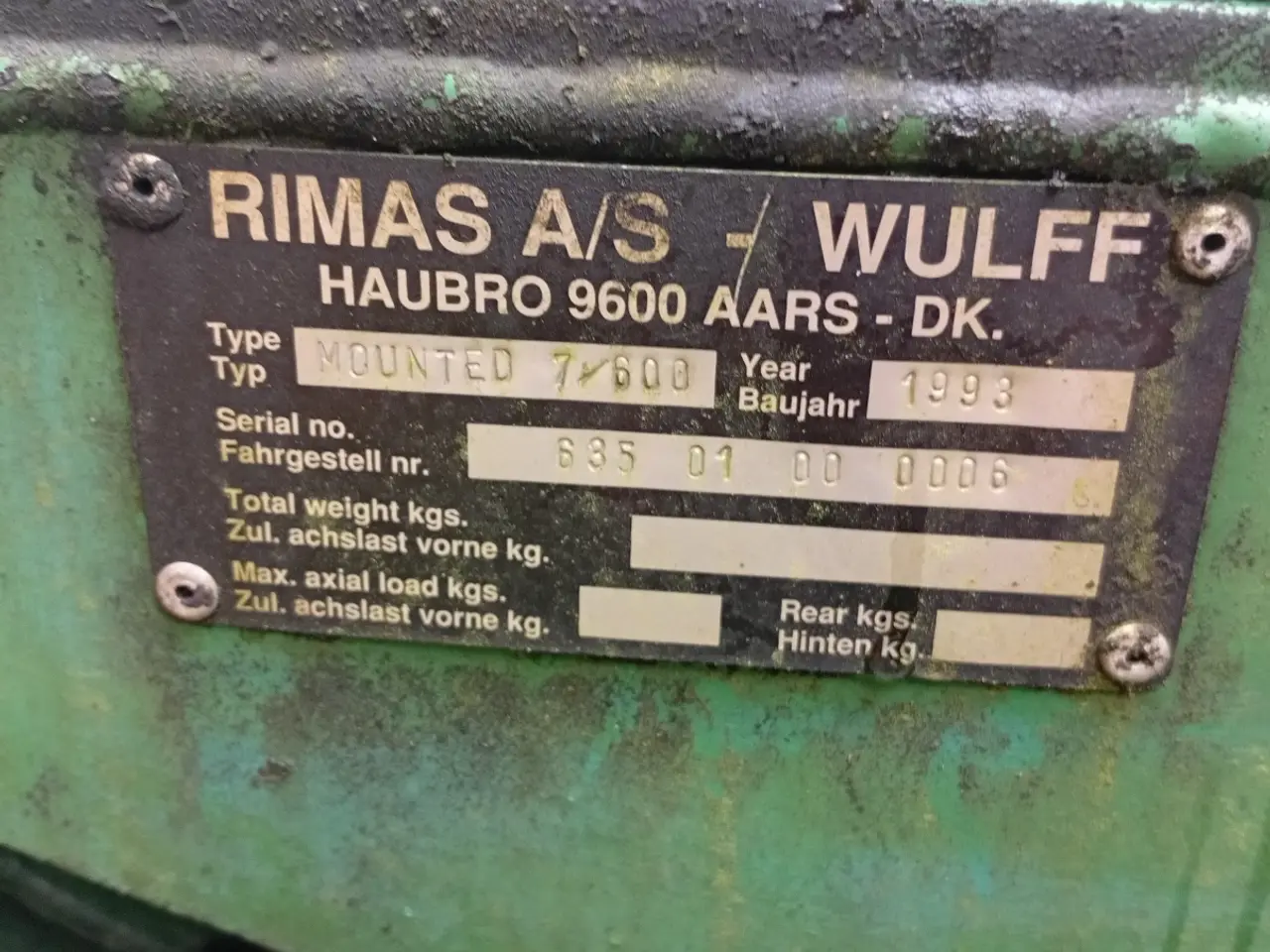 Billede 9 - Wulff 600 redskabsbærer