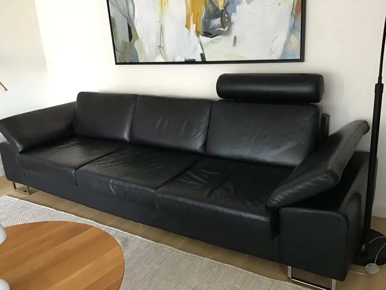 Billede 1 - Læder stue: ‘Function’ lædersofa & 2 stole