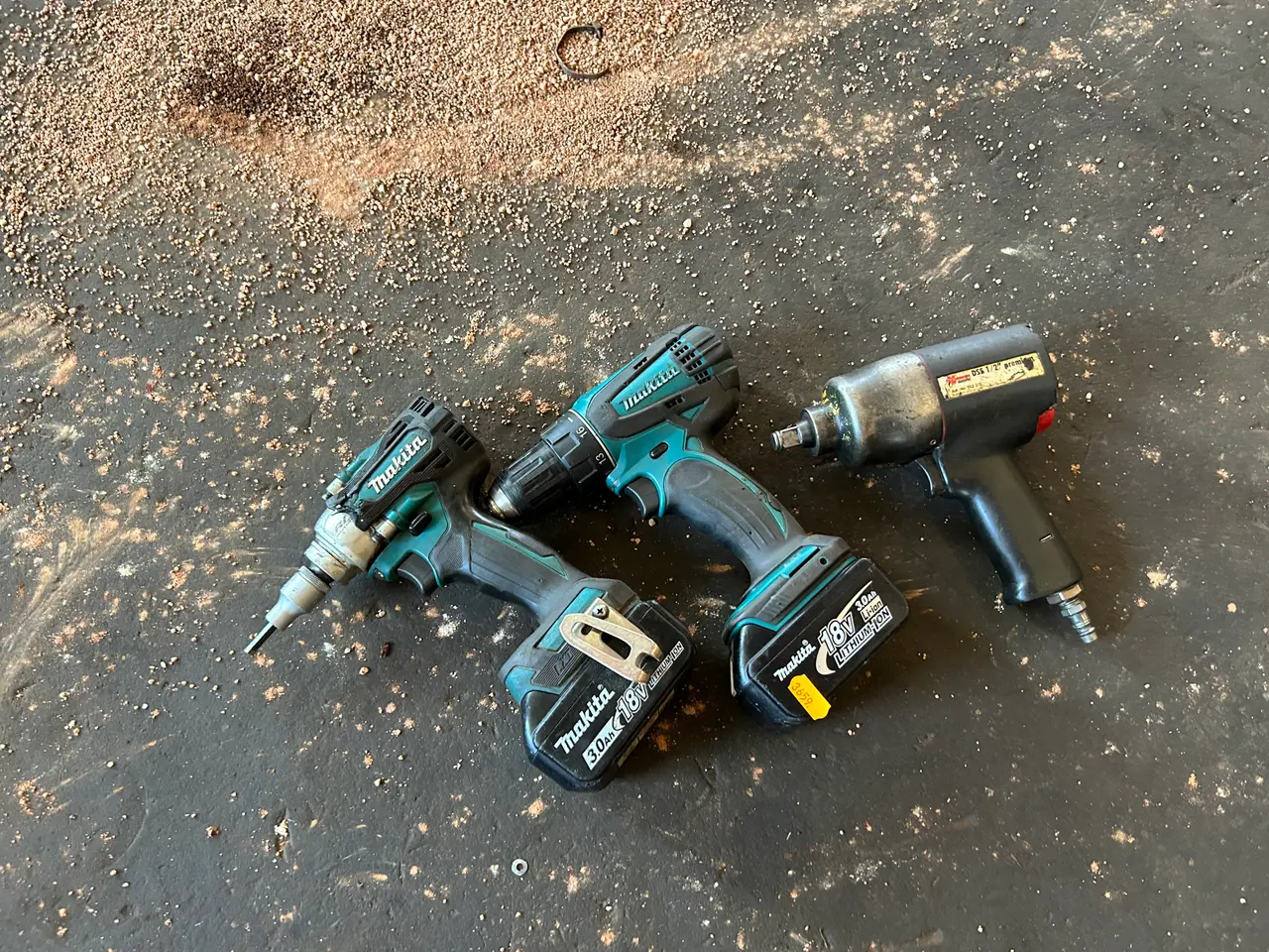 Billede 1 - 2 stk. skruemaskiner MAKITA samt slagnøgle