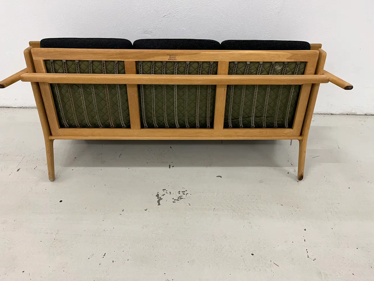 Billede 9 - Hans J Wegner Ge-290/3 mørkegrå Hallingdal uld.