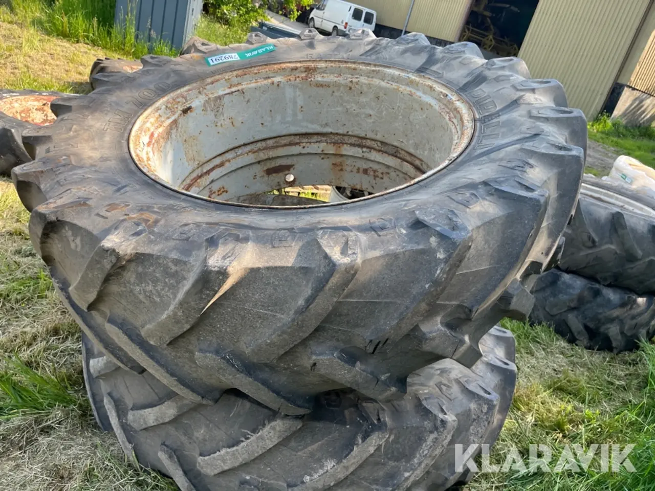 Billede 2 - Traktordæk tvillingehjul med lås Pirelli Radial TM700 2 styk
