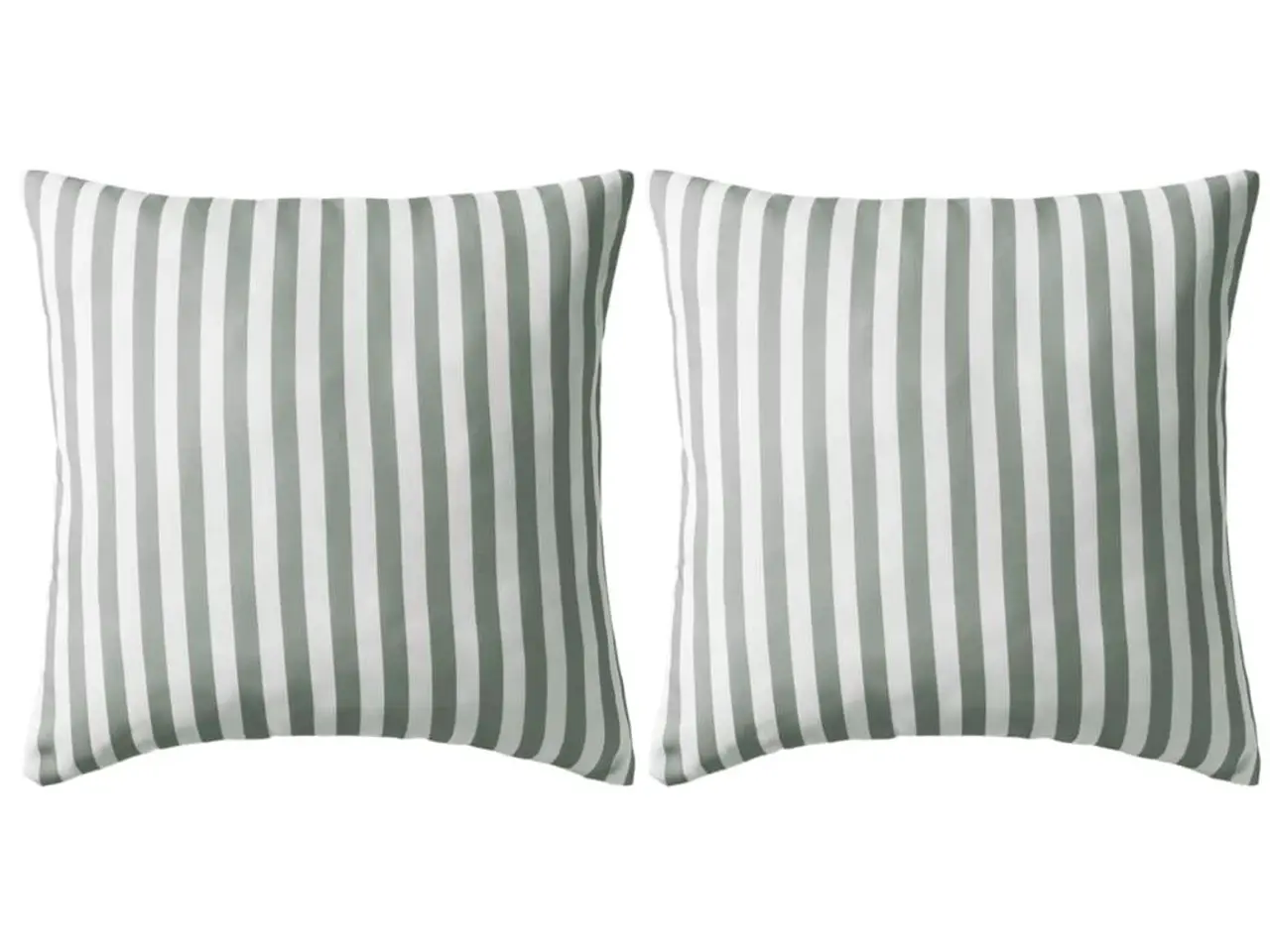 Billede 1 - Udendørspuder 2 stk. - striber 45 x 45 cm, grå
