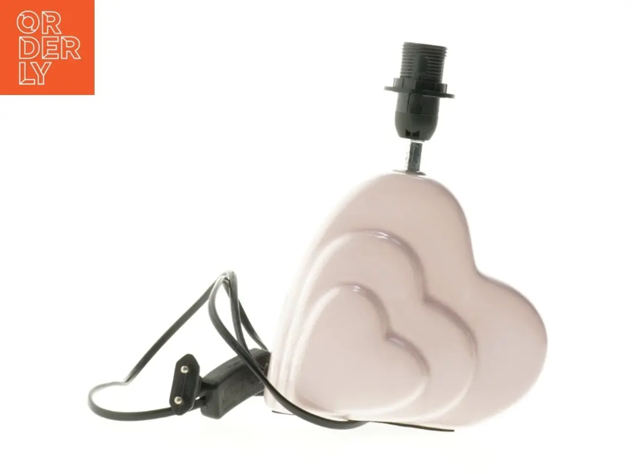 Billede 1 - Hjerteformet keramik bordlampe (str. 24 cm)