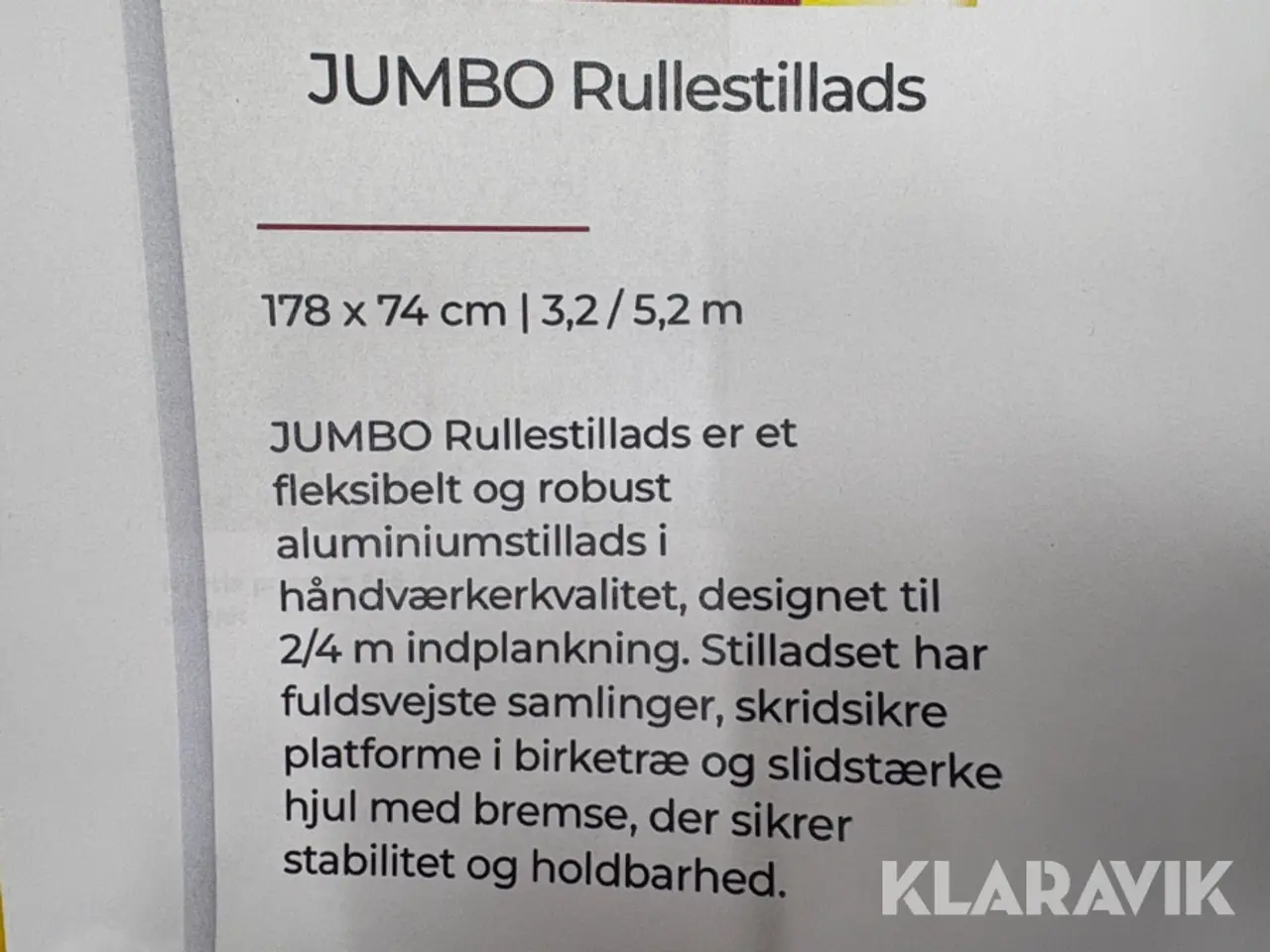 Billede 11 - Stillads Jumbo - stort lot