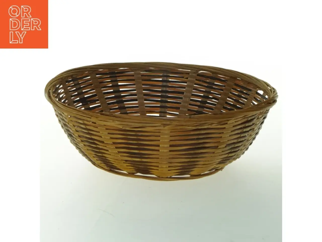 Billede 1 - Flettet rund kurv (str. Ø. 22 cm)
