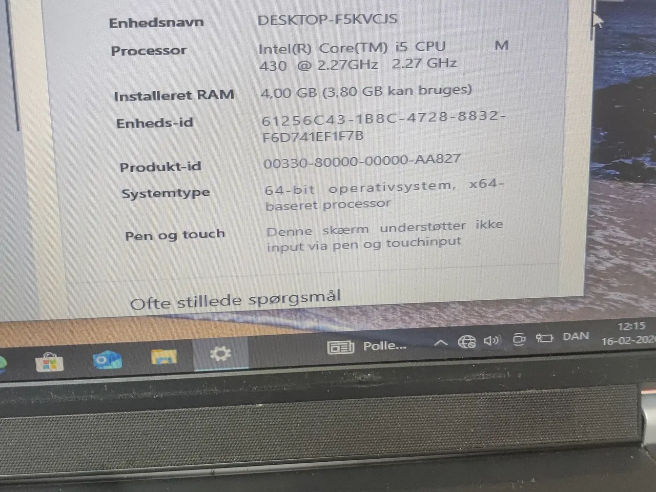 Billede 3 - LENOVO laptop med helt nyt batteri