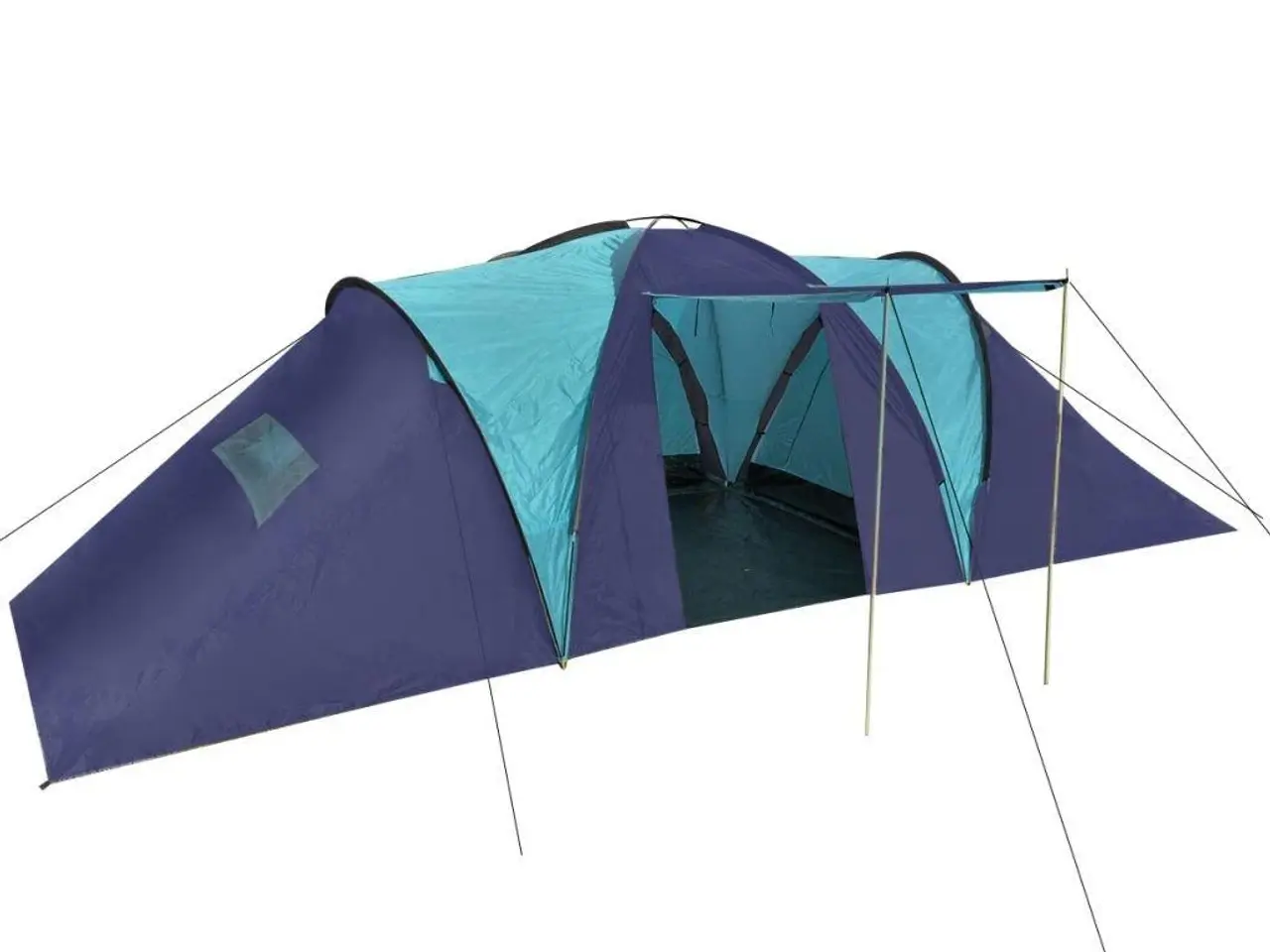 Billede 2 - Campingtelt til 9 personer - mørkeblå/blå, 3 rum