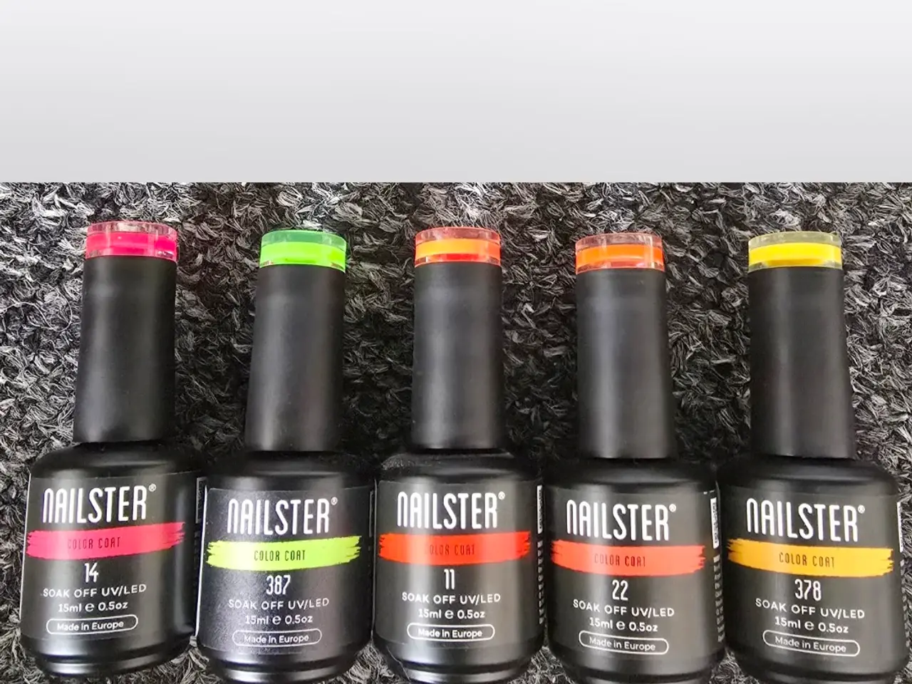 Billede 1 - Nailster neon color coat 5 stk