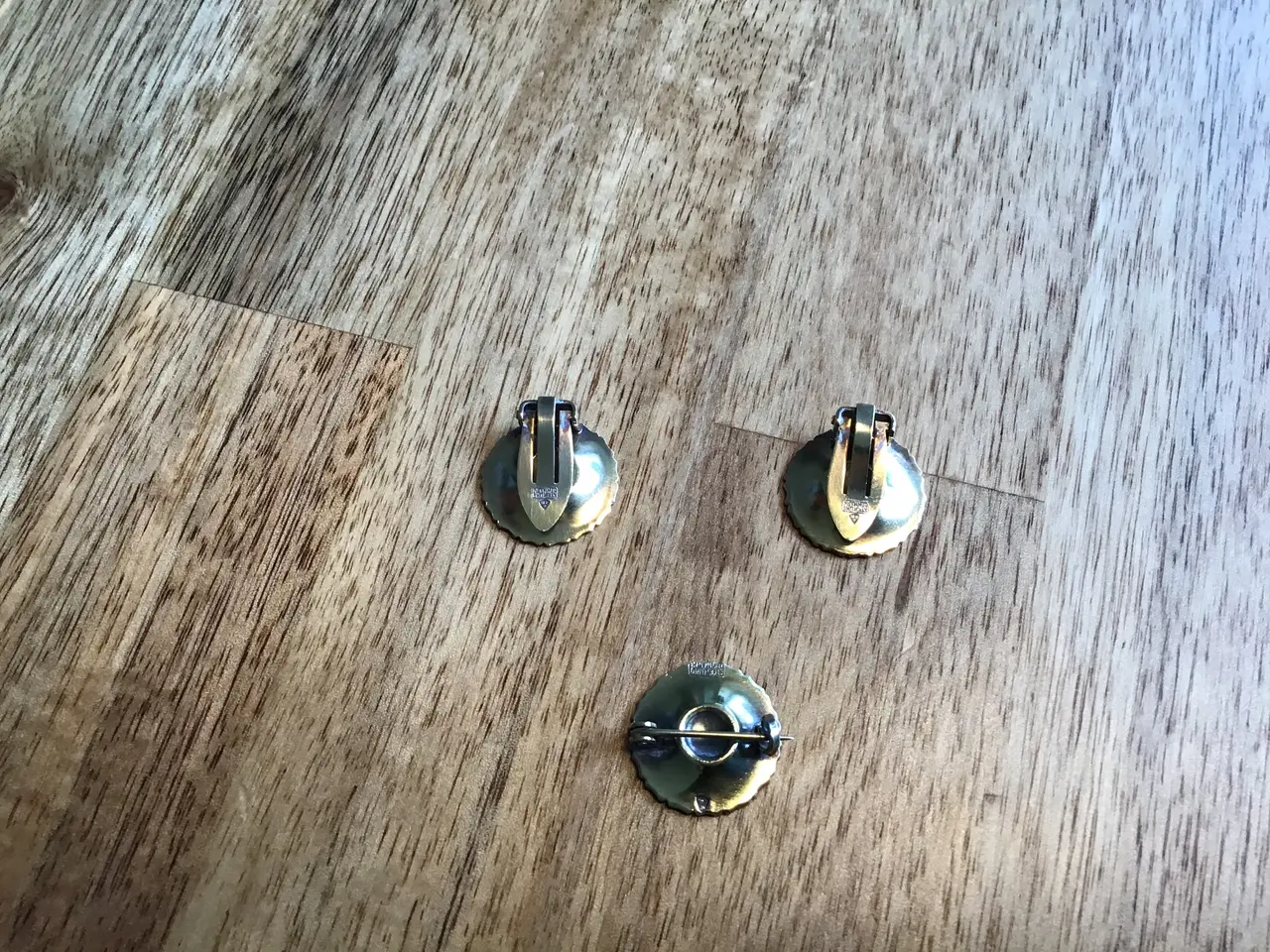 Billede 2 - Marguerit øreclips og broche