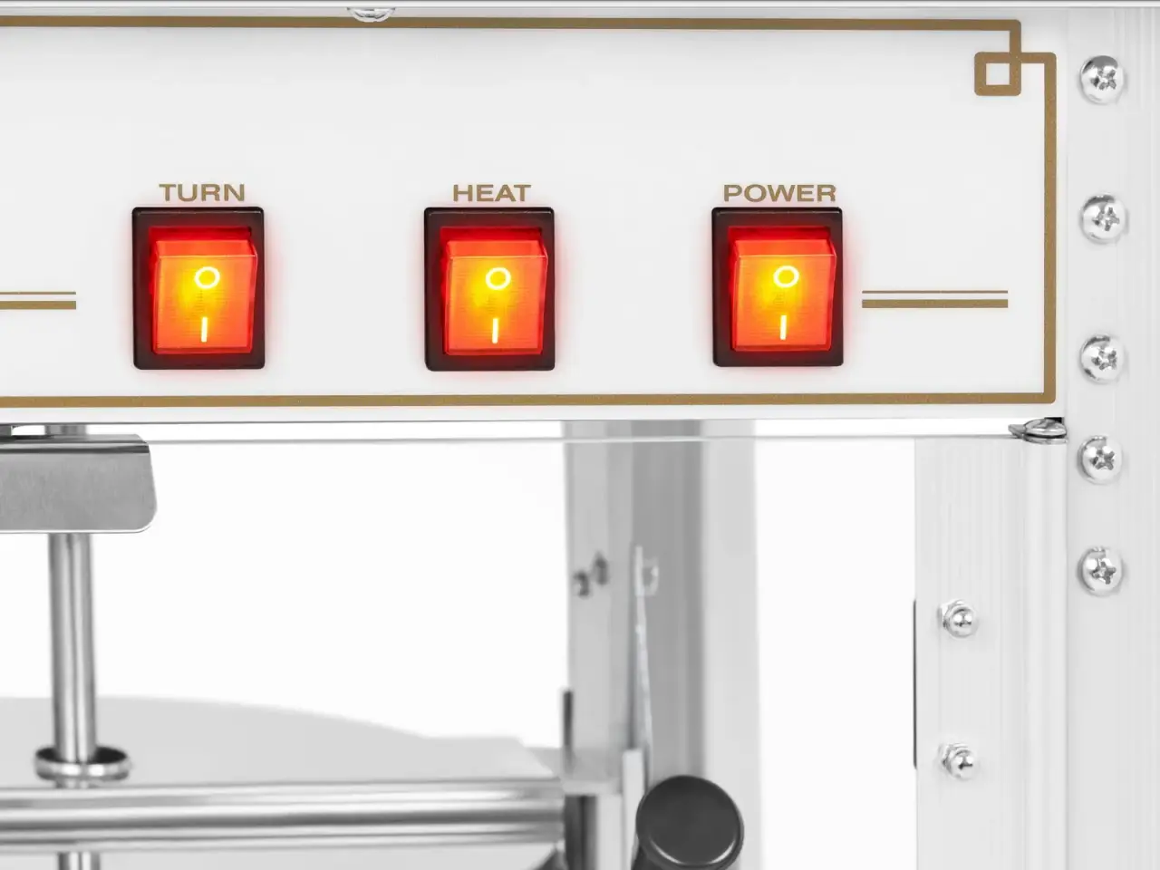 Billede 4 - Popcornmaskine 88 L – 1600 W – hvid og guld