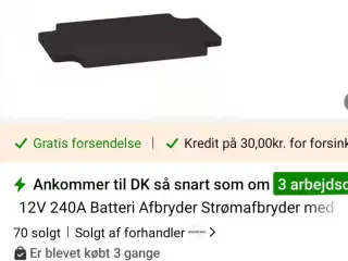 Batteri afbryder