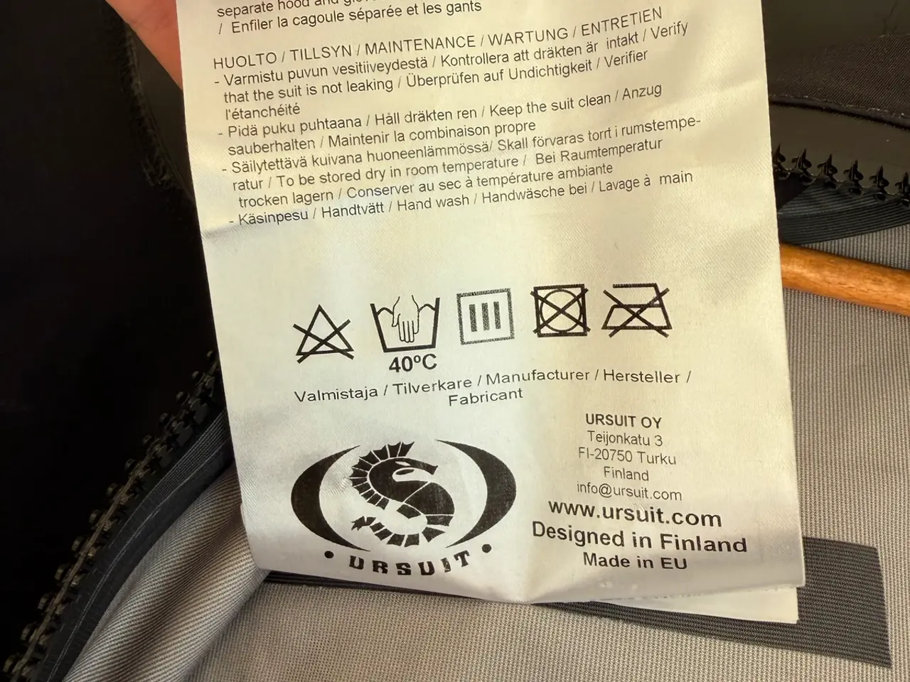 Billede 3 - Ursuit AWS tørdragt XL sort