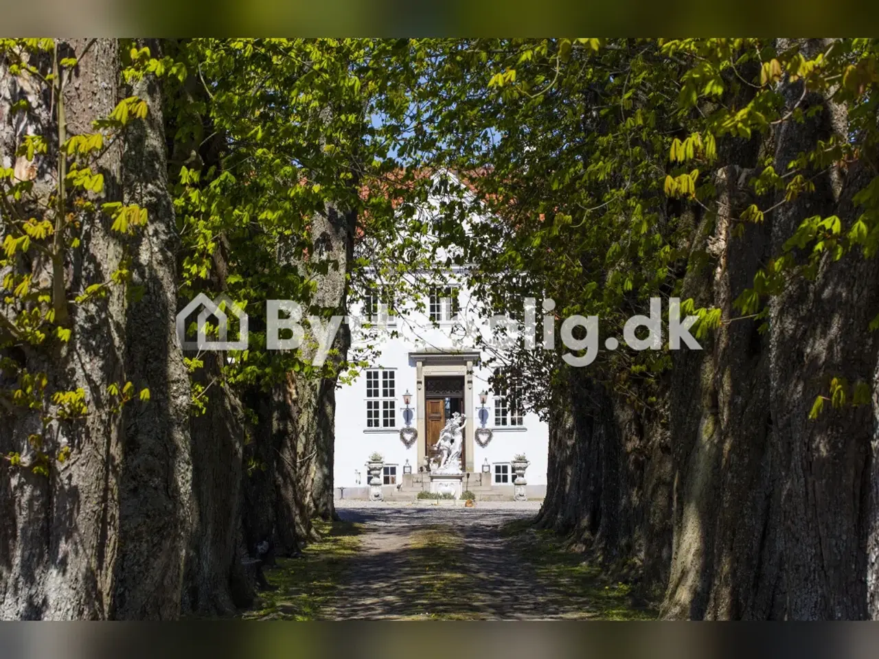 Billede 1 - Hovedhuset til et gods. Arkitekt tegnet 1917