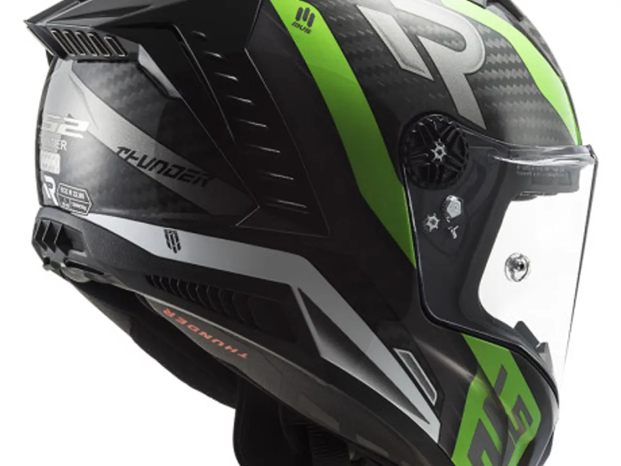 Billede 5 - LS2 Thunder Supra Green White - FØR 4199