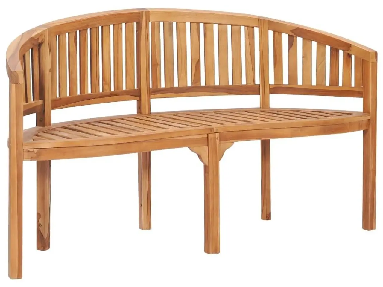 Billede 1 - Bananbænk 151 cm massivt teaktræ