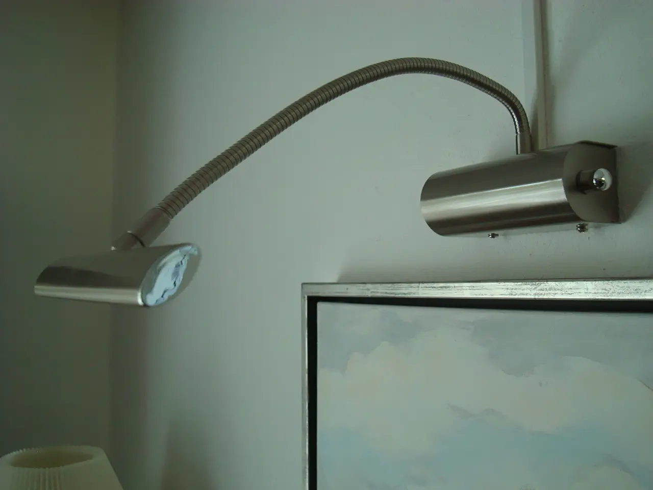 Billede 3 - Maleri væglampe med dæmper funktion og flex arm.