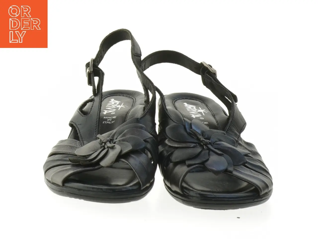 Billede 3 - Sort sandal med hæl fra Artika (str. 35 )