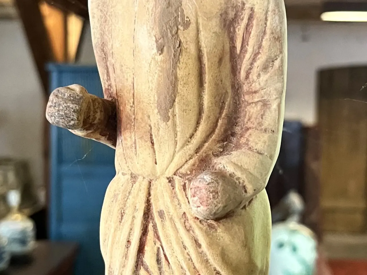 Billede 1 - Kina ,-gravfigur Tangdynastiet h. 28 cm.