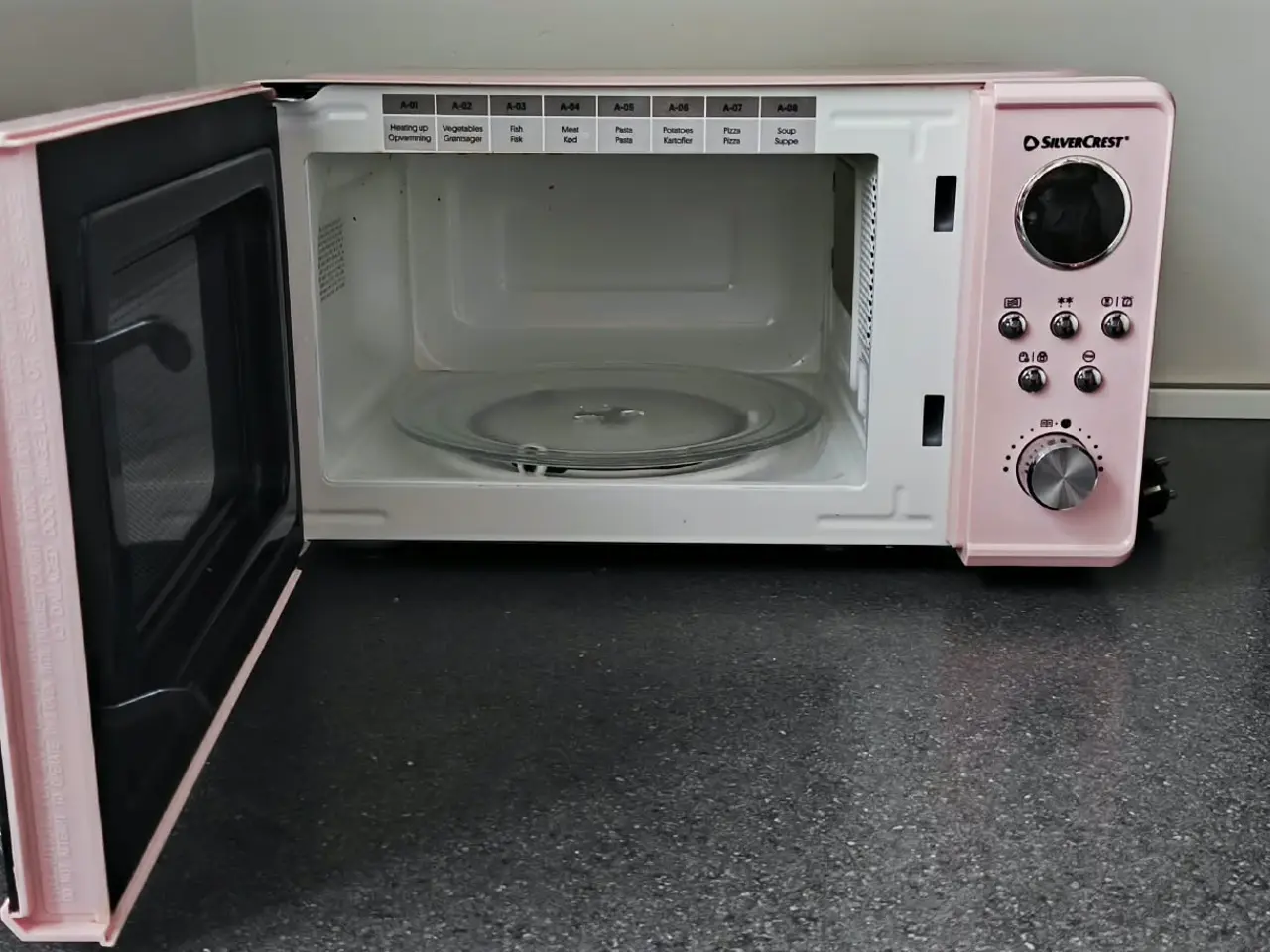 Billede 3 - SilverCrest retro mikrobølgeovn i rosa