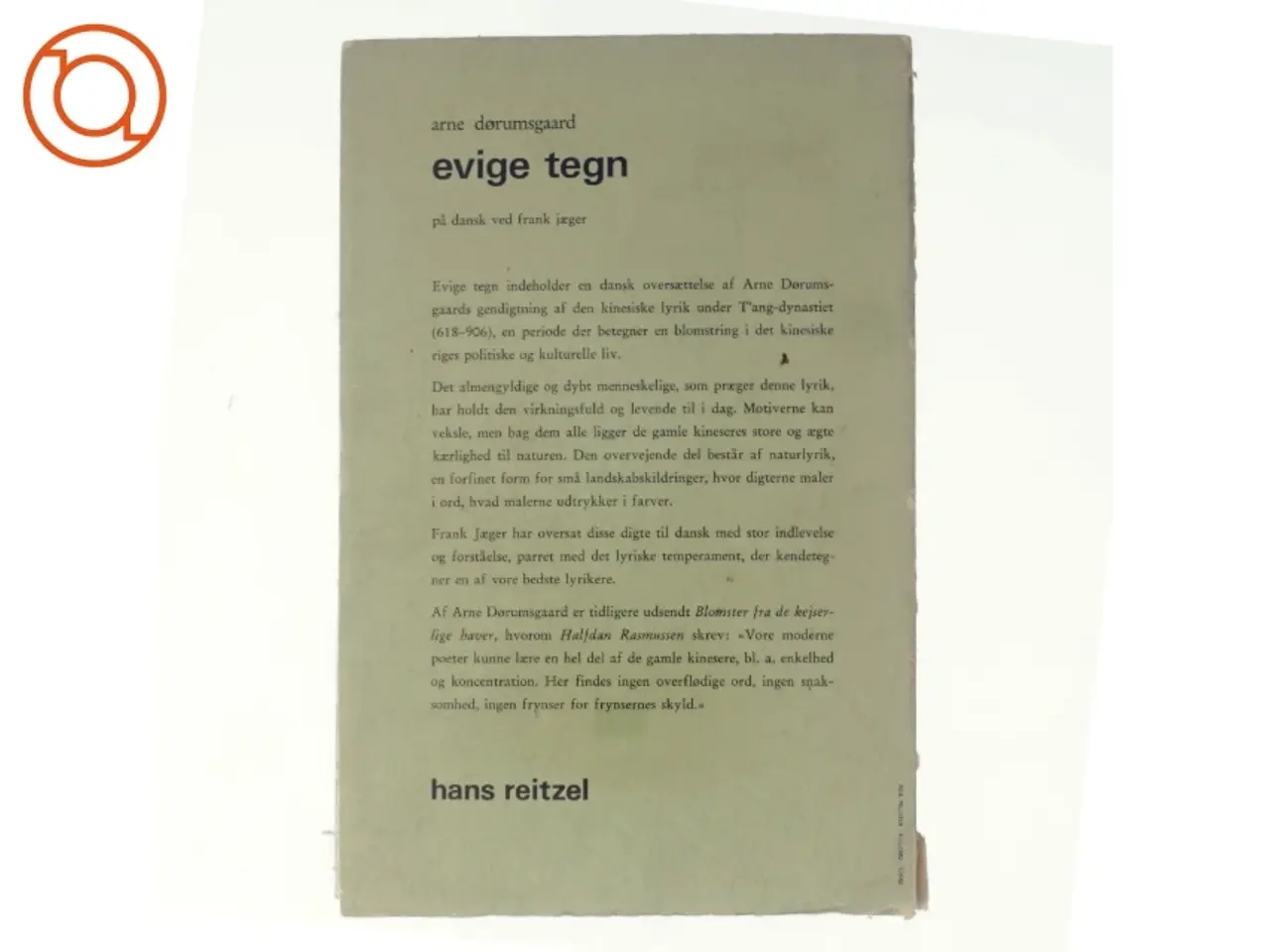 Billede 3 - Evige tegn oversat af Arne Dørumsgaard (bog)