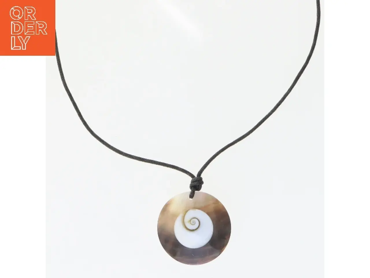 Billede 1 - Halskæde med spiralvedhæng (str. 46 cm)
