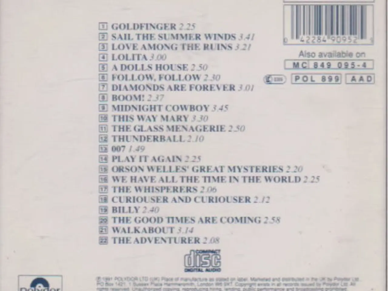 Billede 9 - John Barry – The Best Of John Barry – CD