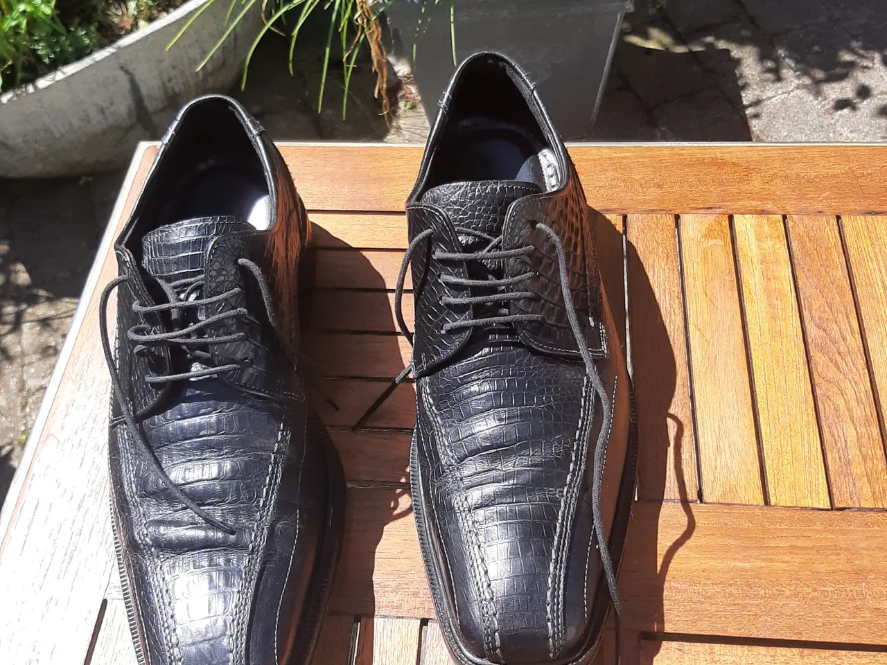 Billede 4 - ECCO Classic design i krokodillelook ægte læder 45