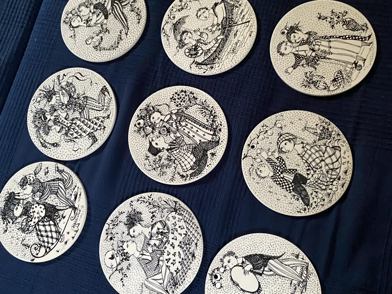 Billede 2 - 12 stk. Bjørn Winblad platter