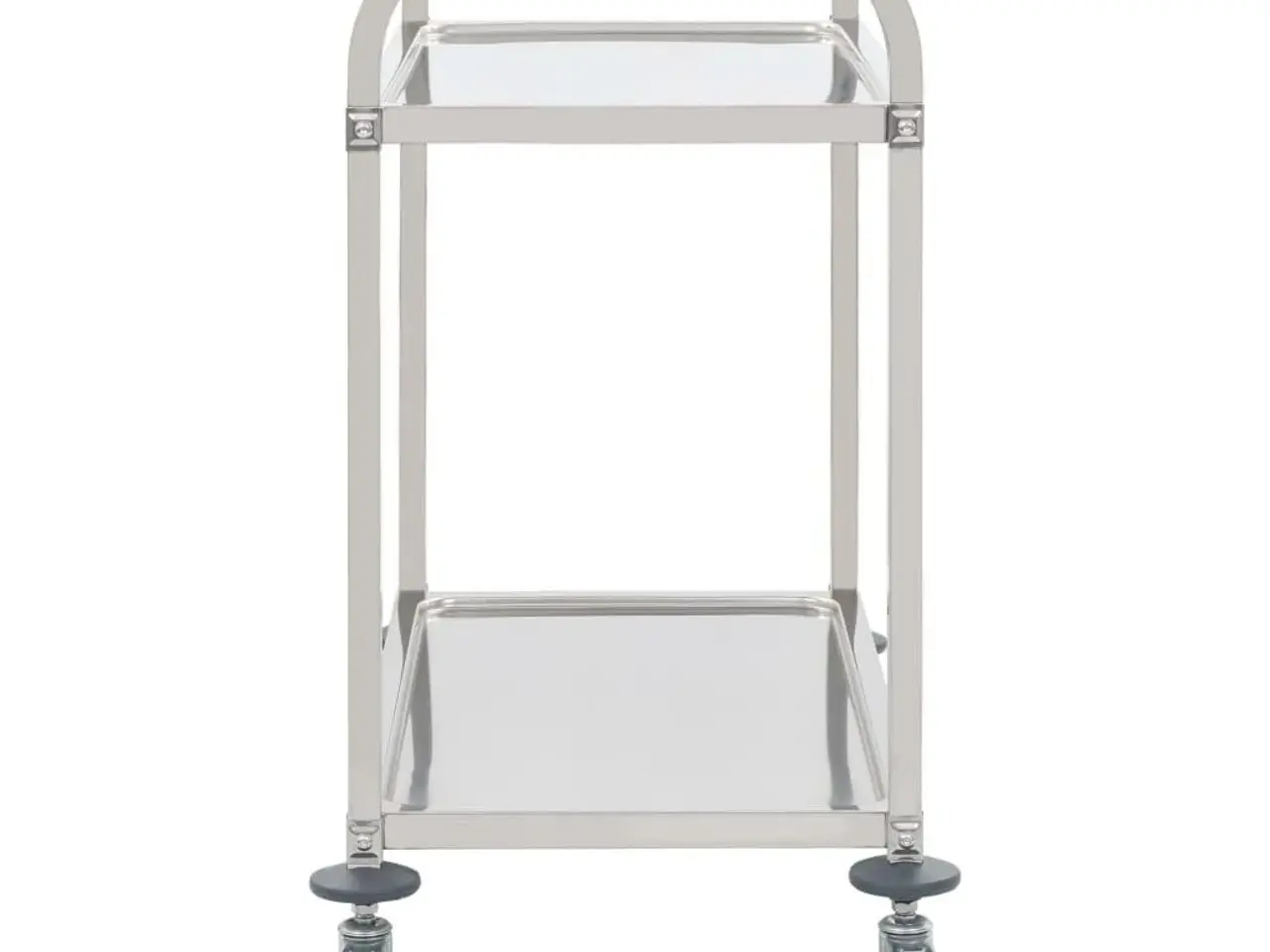 Billede 3 - Køkkenvogn med 2 hylder - rustfrit stål, 96,5 × 55 × 90 cm