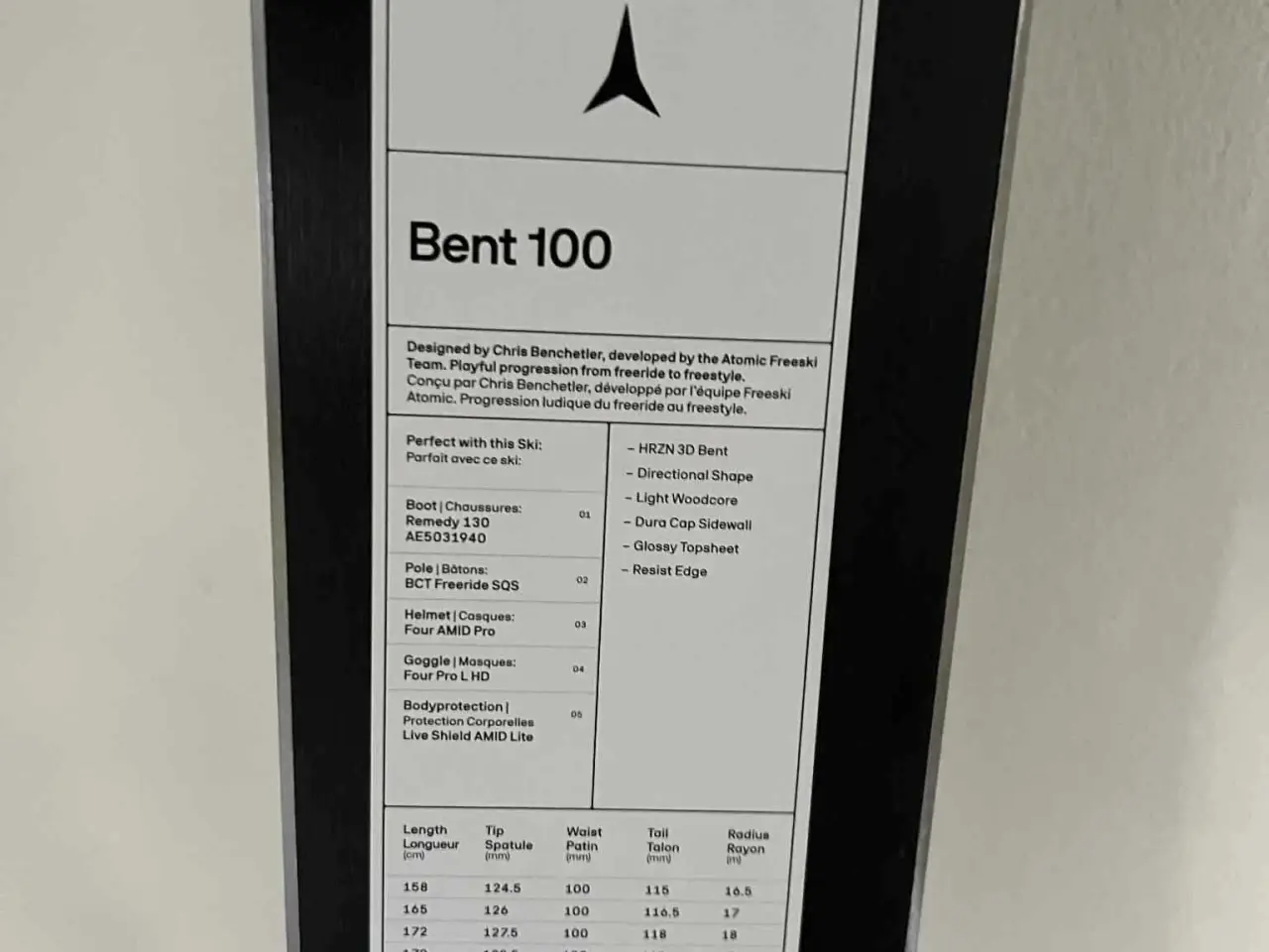Billede 3 - Atomic Bent 100 freeski