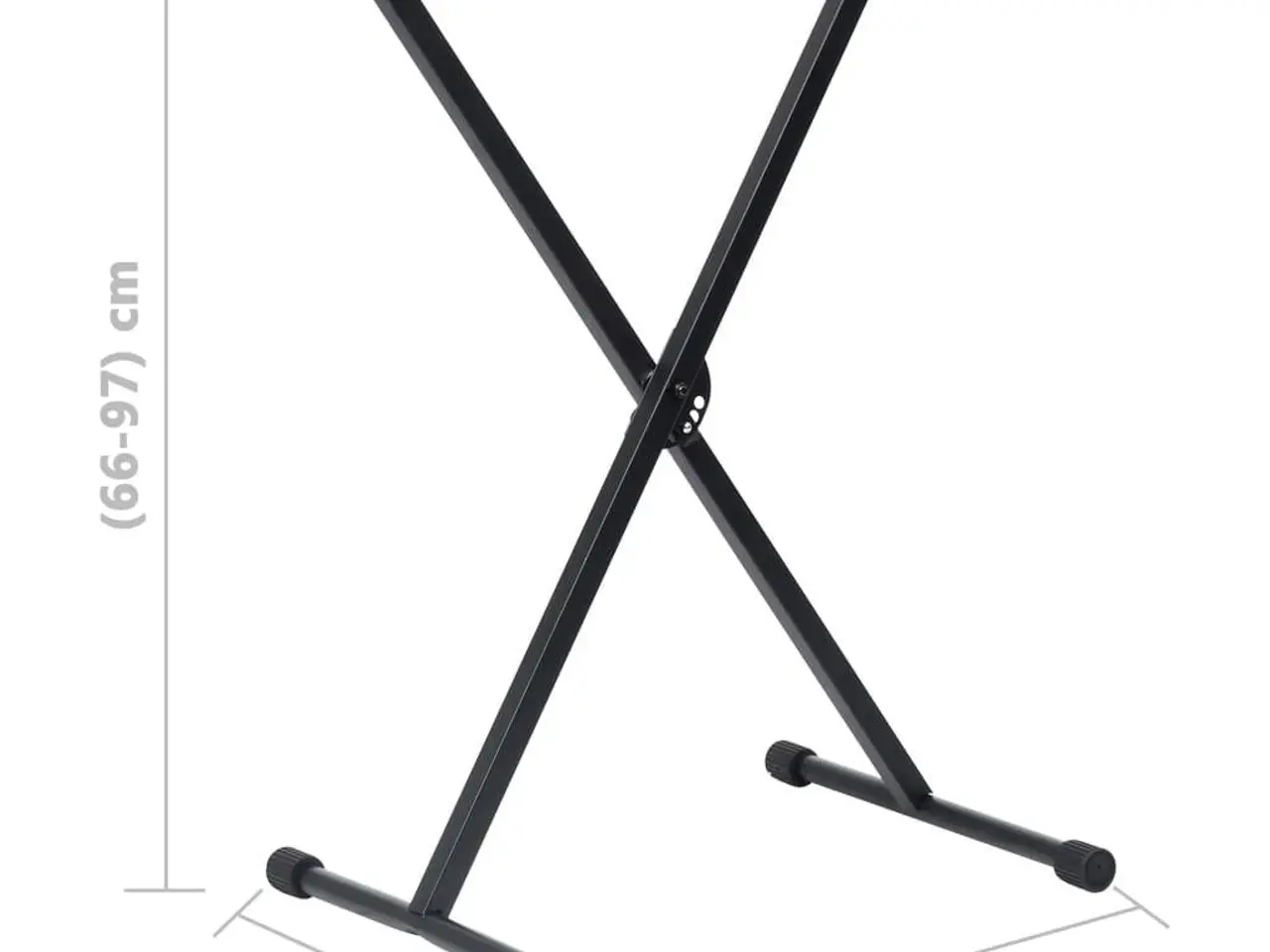 Billede 9 - Keyboardstativ og stol - justerbart, foldbart - sort
