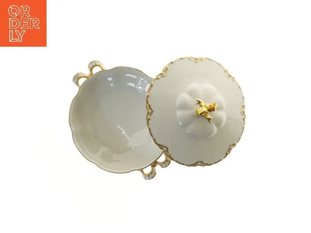 Billede 4 - porcelæns skål med låg fra Haviland (str. Ø 21x8 cm)