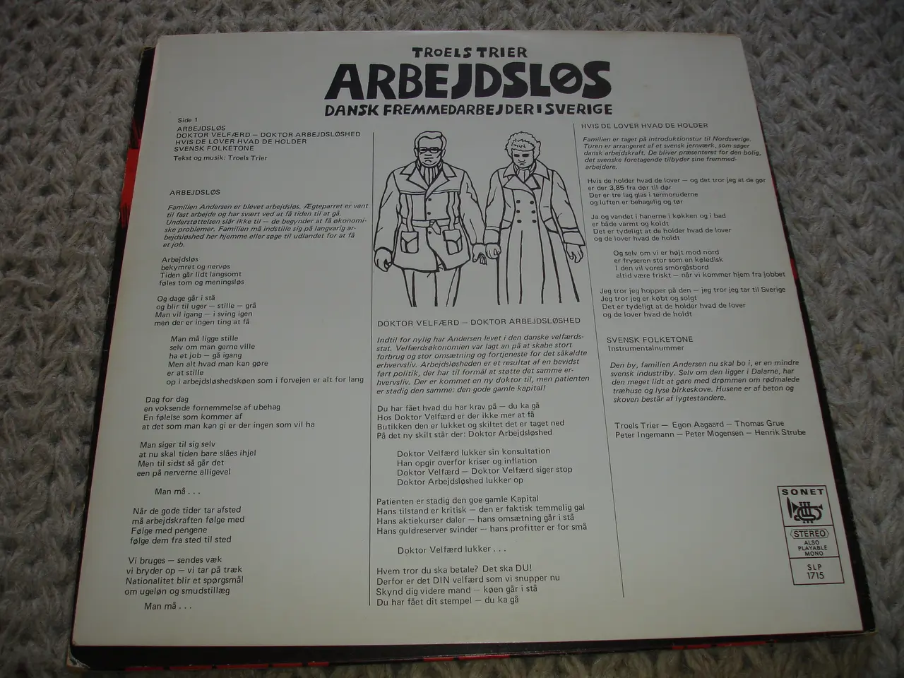 Billede 4 - Troels Trier – Arbejdsløs (Røde Mor)