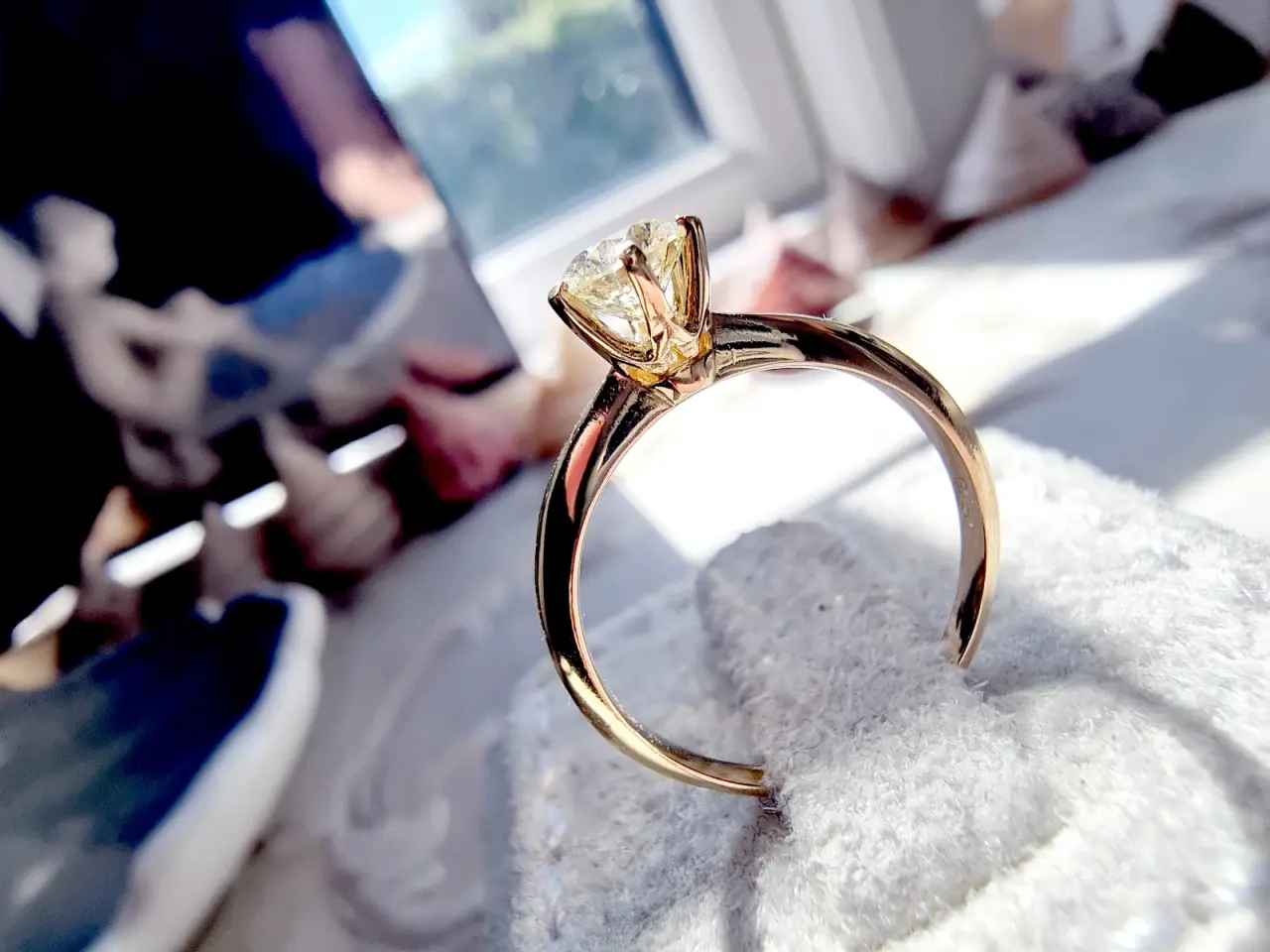 Billede 7 - 18 karat guldring 0.60 carat diamant