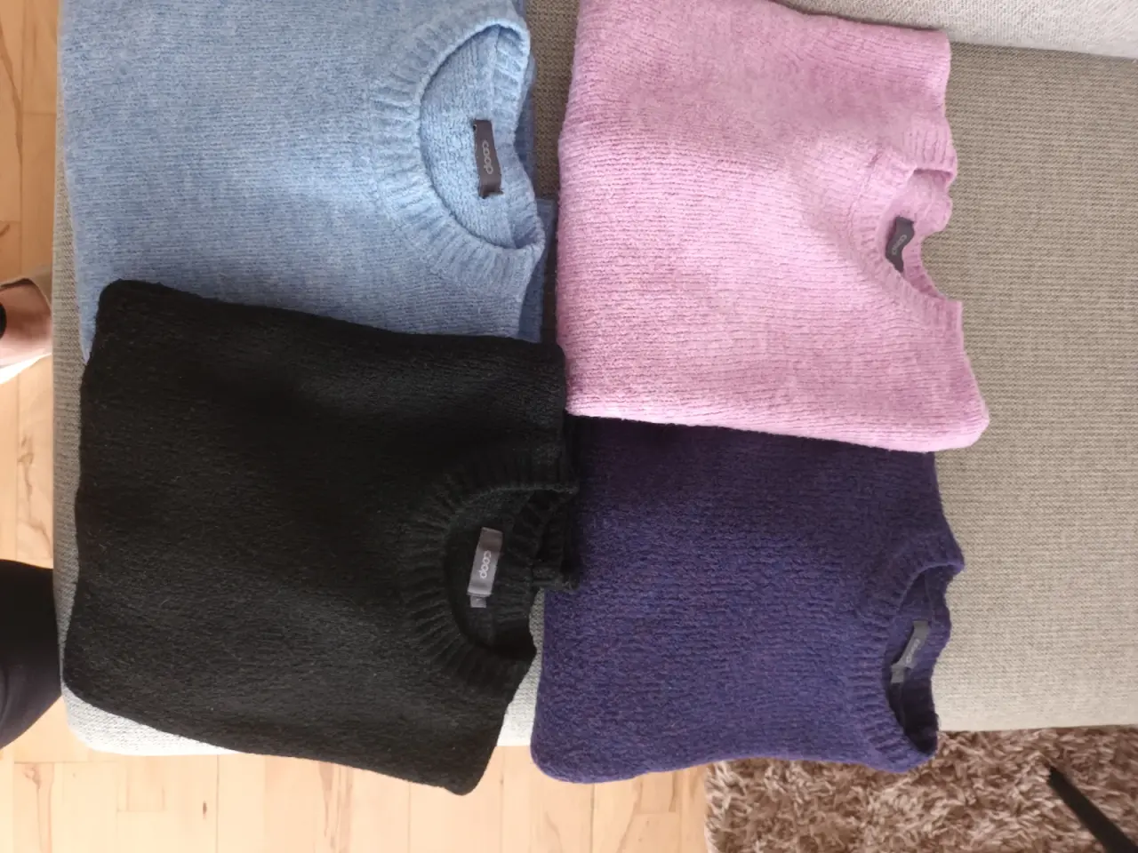 Billede 2 - Varm mørke lilla sweater str L