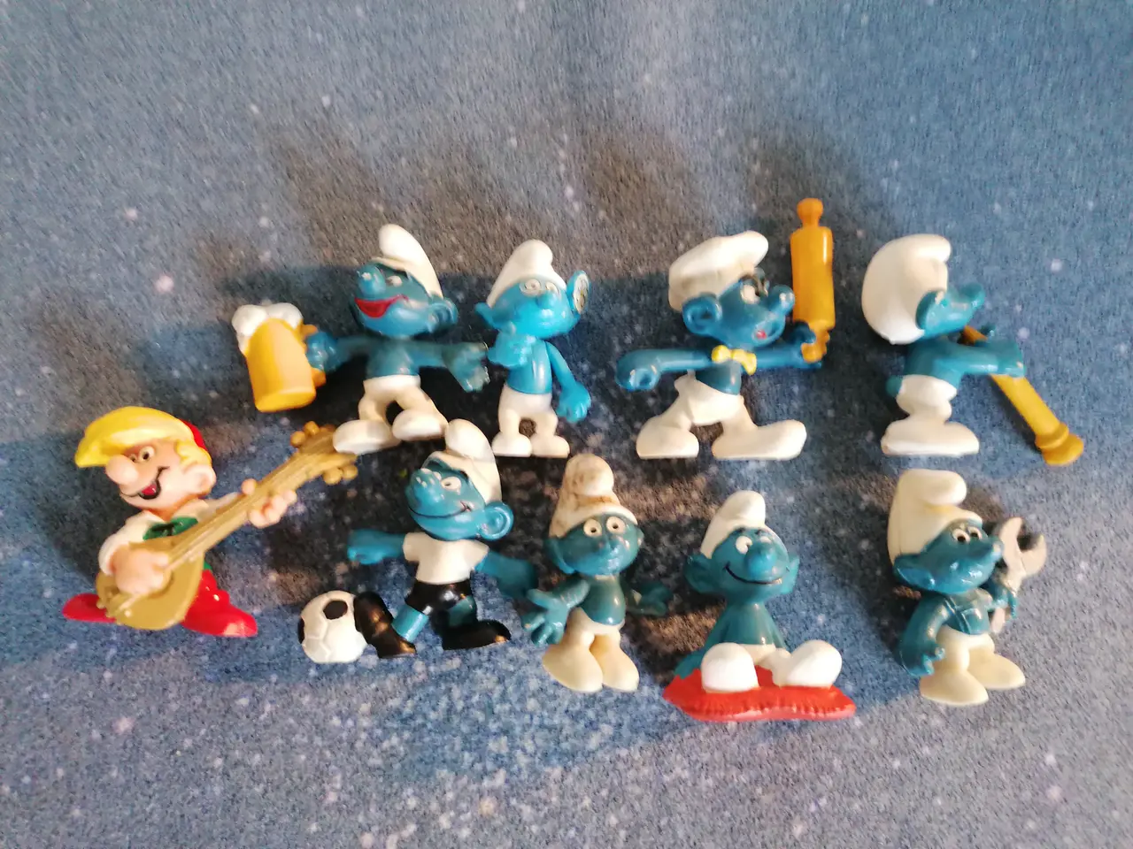 Billede 2 - 9 Smølfefigurer fra Schleich - Peyo Bully