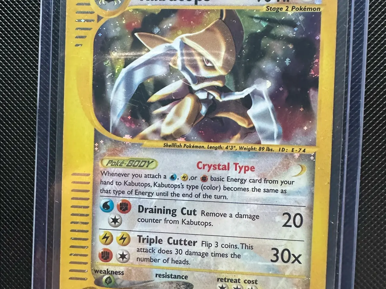 Billede 3 - Crystal Kabutops 150/144 – Skyridge Holo (2003)