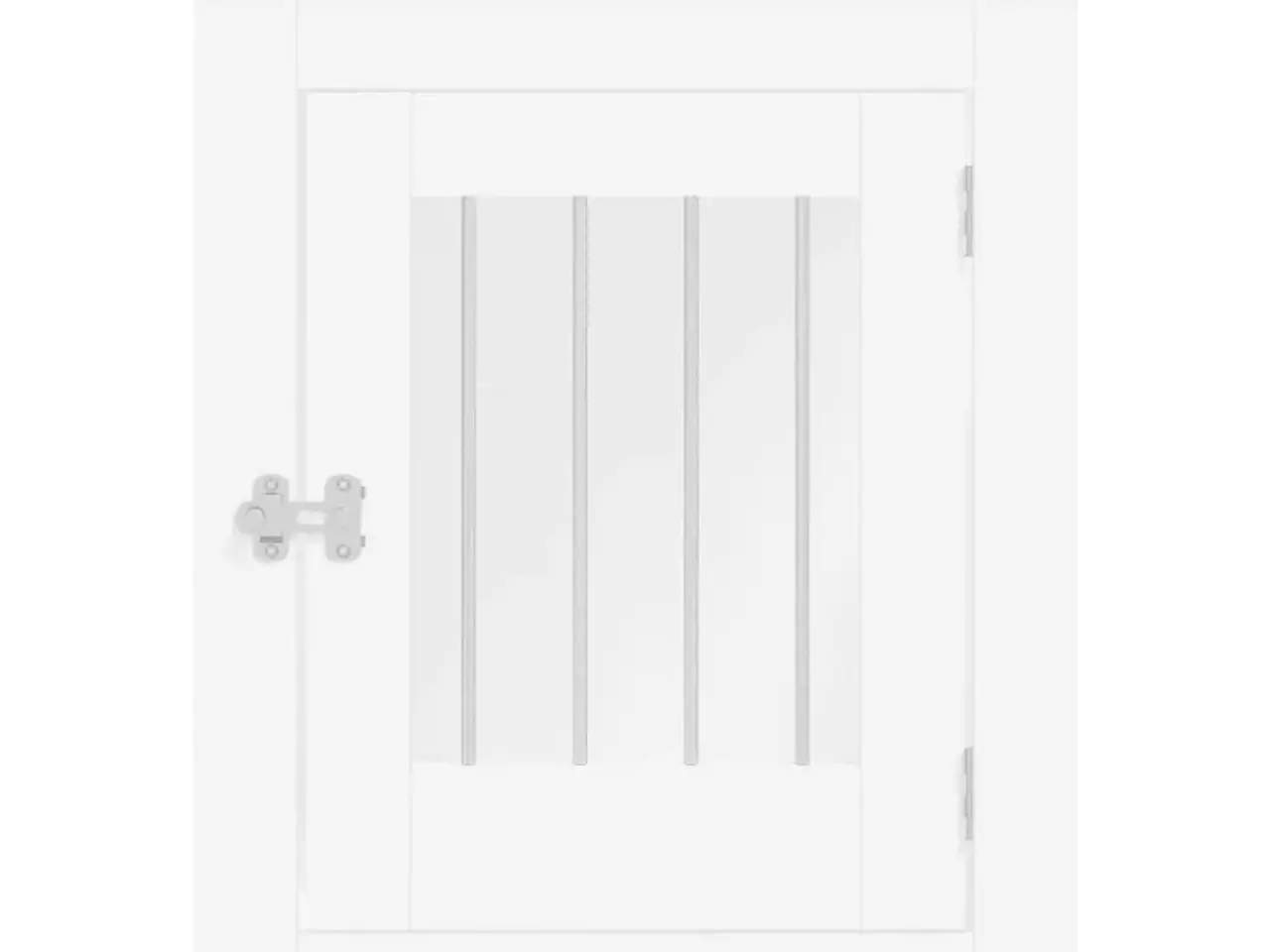 Billede 7 - Hundebur/endebord 55×80×68 cm i konstrueret træ - hvid