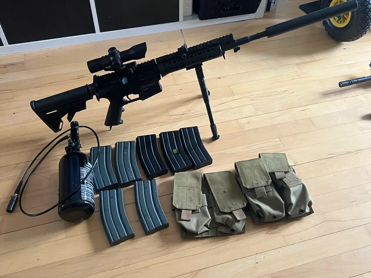 Billede 1 - Airsoft M4 kabin HPA Tippmann
