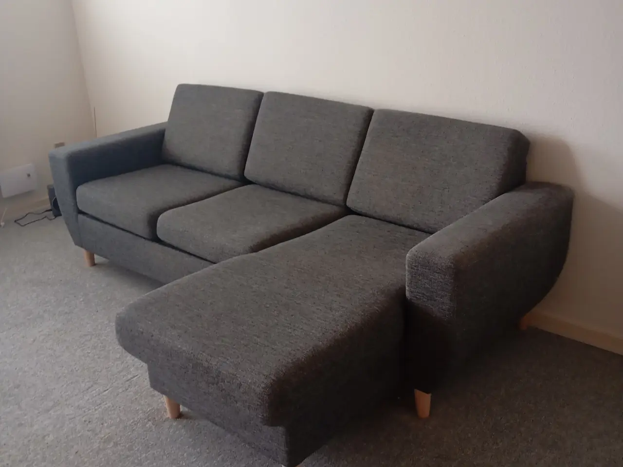 Billede 3 - Sofa med chaiselong