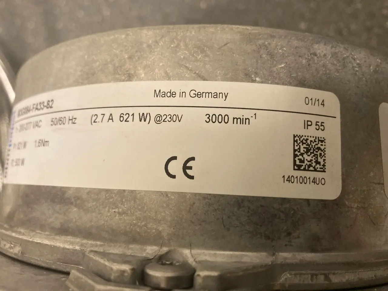 Billede 15 - ebm-papst M3G084-FA33-82 AC Motor 230V 621W HVAC
