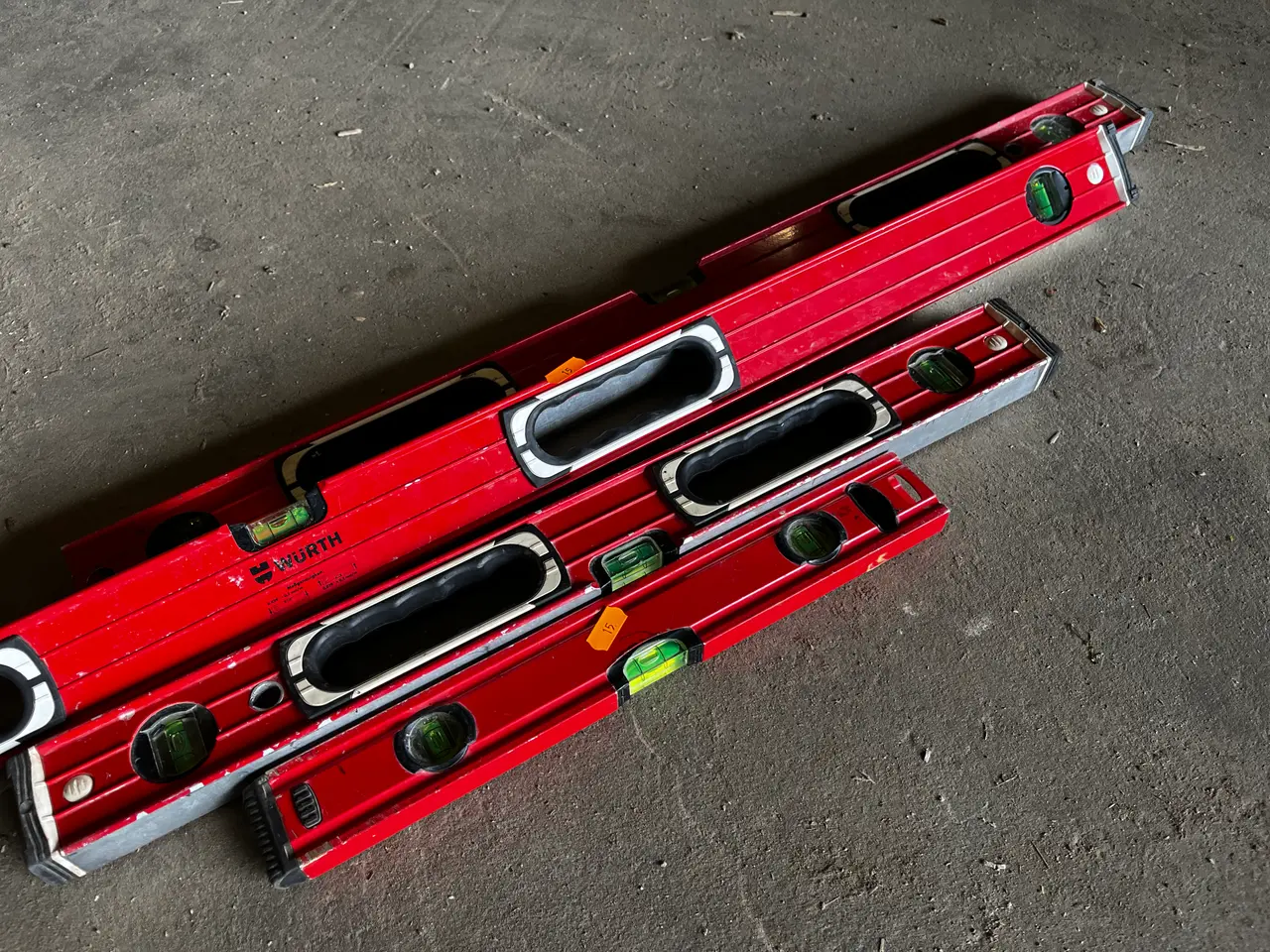 Billede 3 - 4 stk. vaterpas WÜRTH ZEBRA